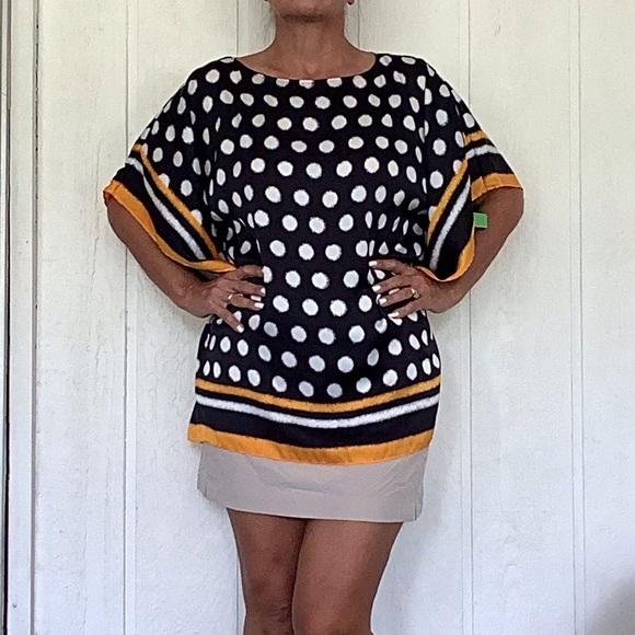 MICHAEL KORS KIMONO POLKA DOT TOP SMALL/MEDIUM - Picture 7 of 11